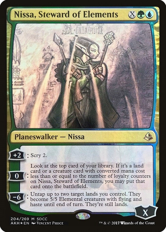 Nissa, Steward of Elements (SDCC 2017 Exclusive) (204) (MEDIA)