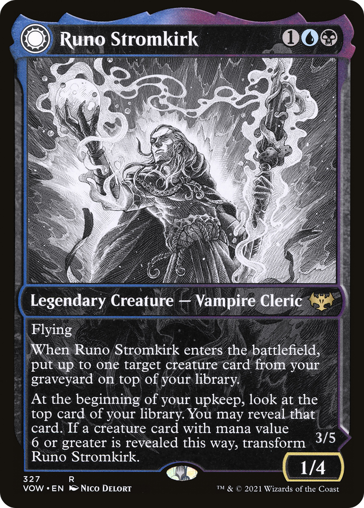 Runo Stromkirk // Krothuss, Lord of the Deep (Showcase Eternal Night) [Innistrad: Crimson Vow]