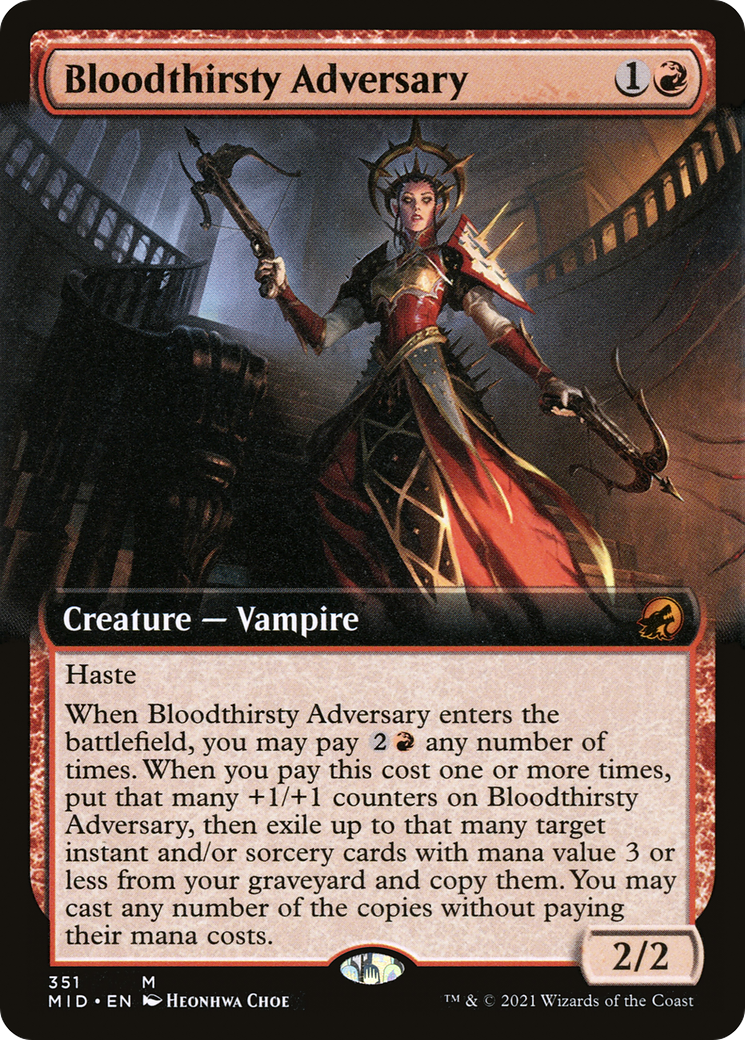 Bloodthirsty Adversary (Extended Art) [Innistrad: Midnight Hunt]