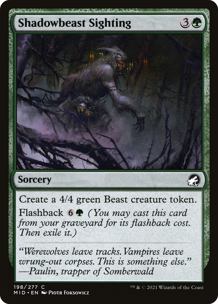 Shadowbeast Sighting [Innistrad: Midnight Hunt]