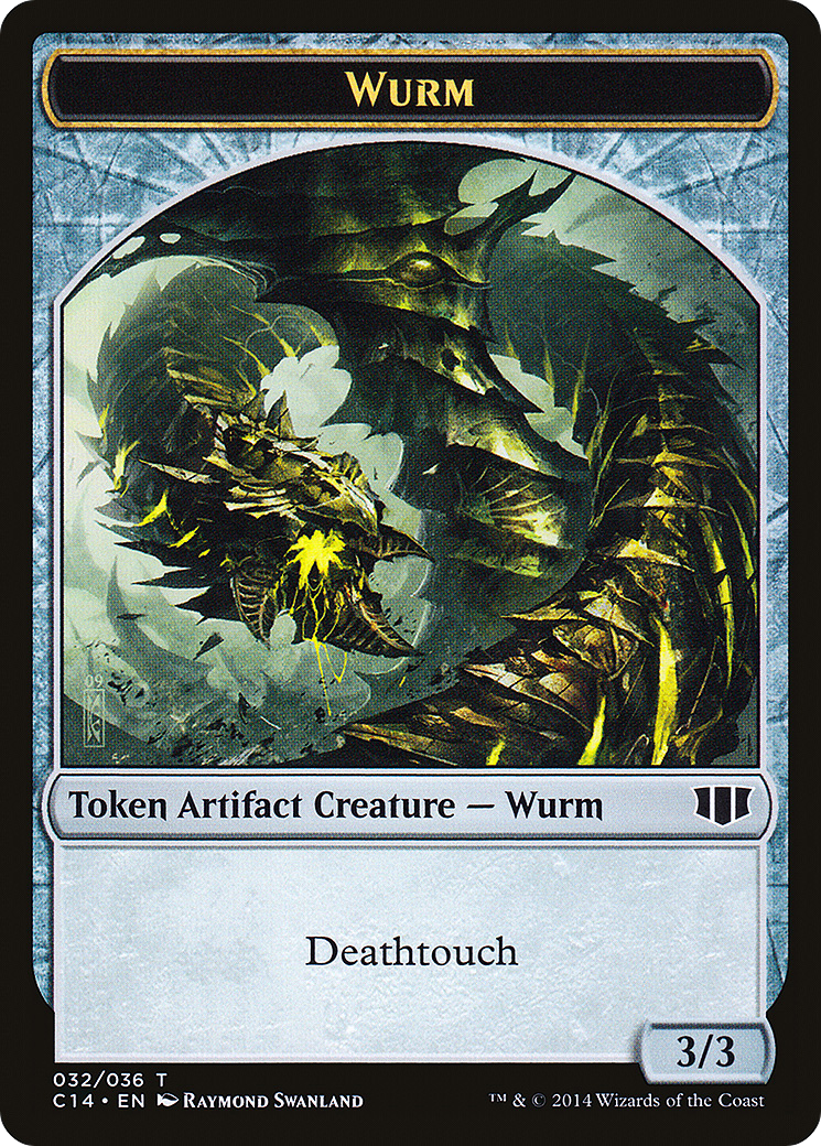 Wurm (032/036) // Goat Double-Sided Token [Commander 2014 Tokens]