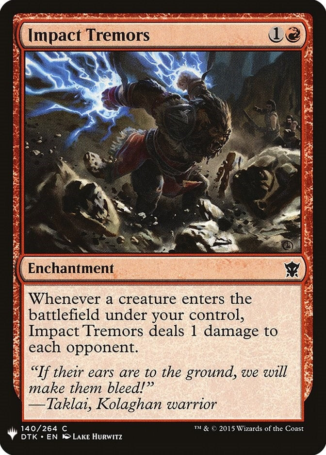 Impact Tremors (140) (LIST)