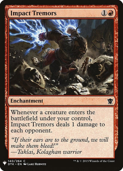 Impact Tremors (140) (LIST)