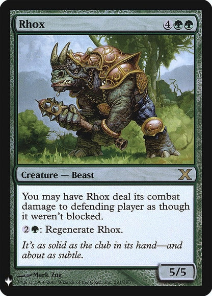 Rhox (291) (LIST)