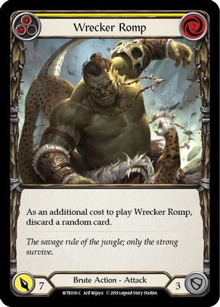 Wrecker Romp (Yellow) [U-WTR030] (Welcome to Rathe Unlimited)  Unlimited Rainbow Foil