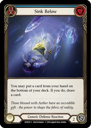 Sink Below (Blue) [U-WTR217] (Welcome to Rathe Unlimited)  Unlimited Rainbow Foil