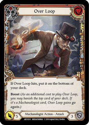 Over Loop (Red) [ARC020-C] (Arcane Rising)  1st Edition Rainbow Foil