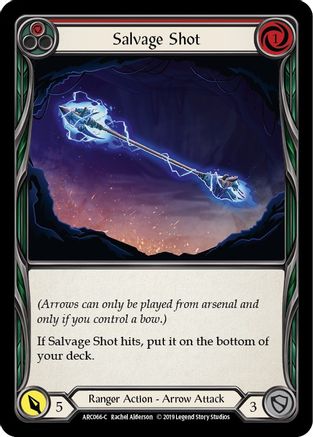 Salvage Shot (Red) [ARC066-C] (Arcane Rising)  1st Edition Rainbow Foil