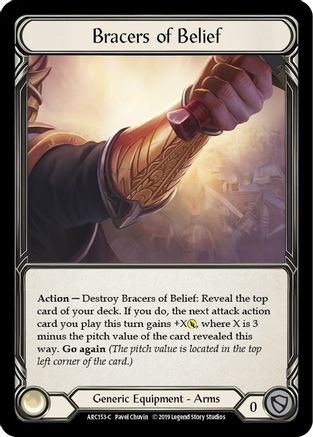 Bracers of Belief [ARC153-C] (Arcane Rising)  1st Edition Cold Foil