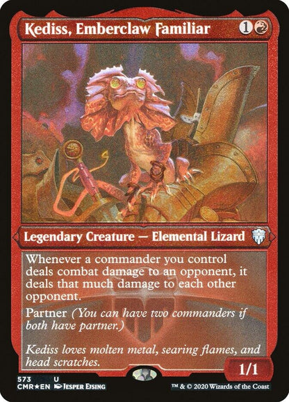 Kediss, Emberclaw Familiar (Foil Etched) (573) (CMR)