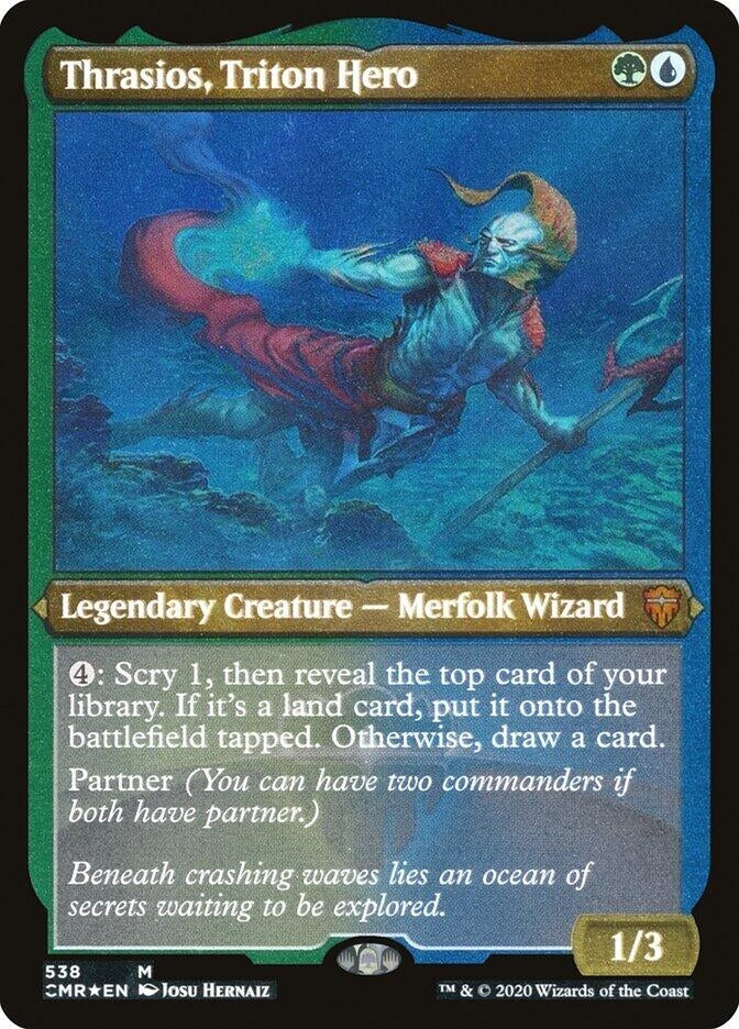 Thrasios, Triton Hero (Foil Etched) (538) (CMR)