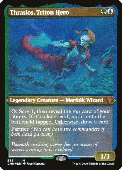 Thrasios, Triton Hero (Foil Etched) (538) (CMR)