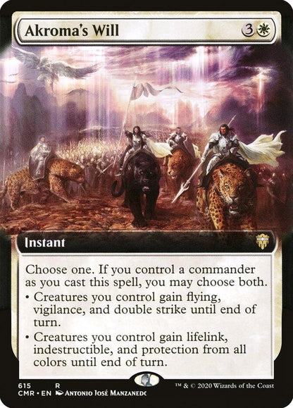 Akroma's Will (Extended Art) (615) (CMR)