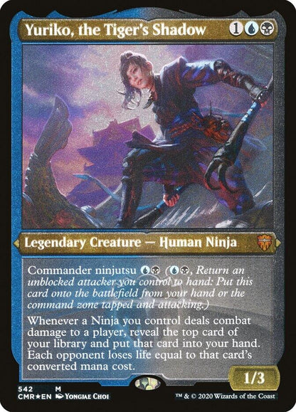 Yuriko, the Tiger's Shadow (Foil Etched) (542) (CMR)