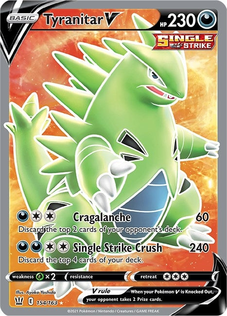 Tyranitar V (Full Art) (154/163) (SWSH05)