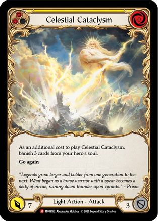 Celestial Cataclysm [MON062-RF] (Monarch)  1st Edition Rainbow Foil