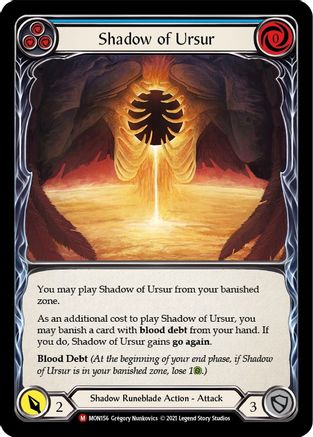 Shadow of Ursur [MON156-RF] (Monarch)  1st Edition Rainbow Foil