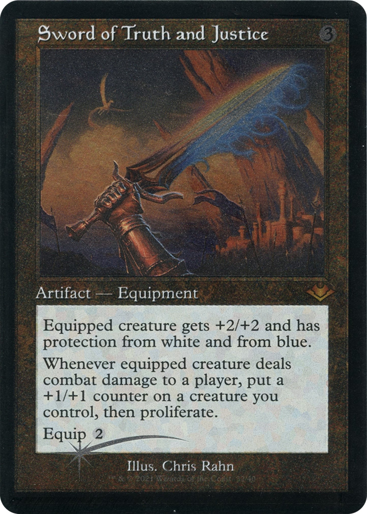 Sword of Truth and Justice (Retro Frame) (Foil Etched) (32) (MH1)