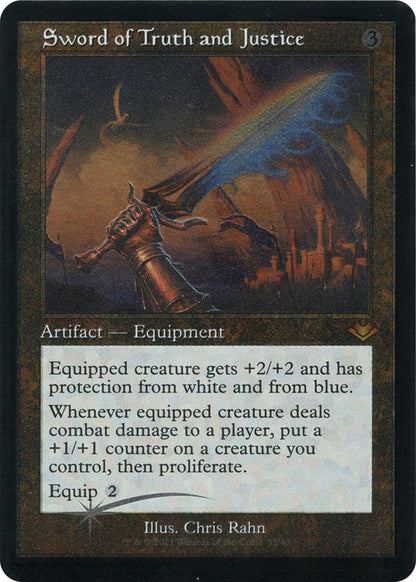 Sword of Truth and Justice (Retro Frame) (Foil Etched) (32) (MH1)
