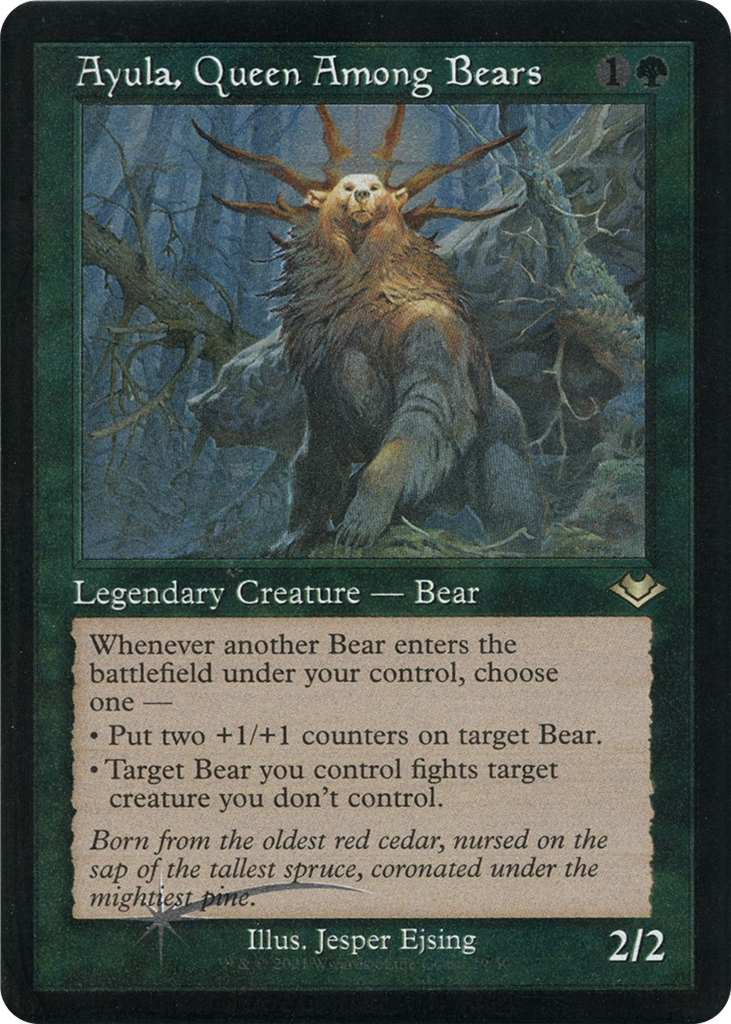 Ayula, Queen Among Bears (Retro Frame) (Foil Etched) (19) (MH1)