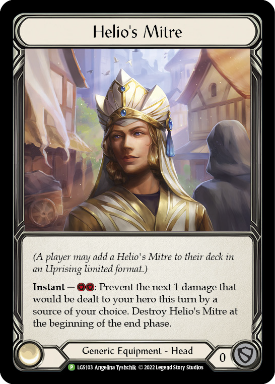 Helio's Mitre [LGS103] (Promo)  Rainbow Foil