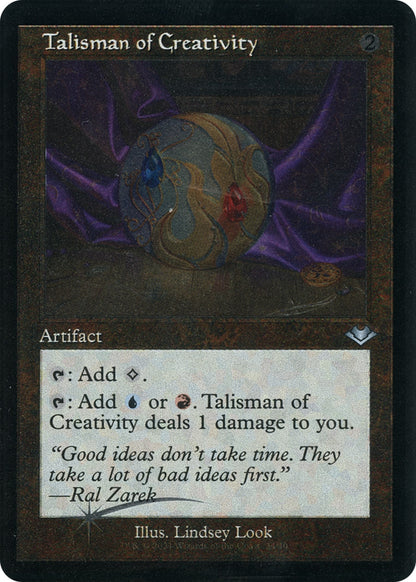 Talisman of Creativity (Retro Frame) (Foil Etched) (34) (MH1)