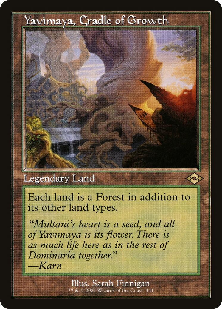 Yavimaya, Cradle of Growth (Retro Frame) (441) (MH2)