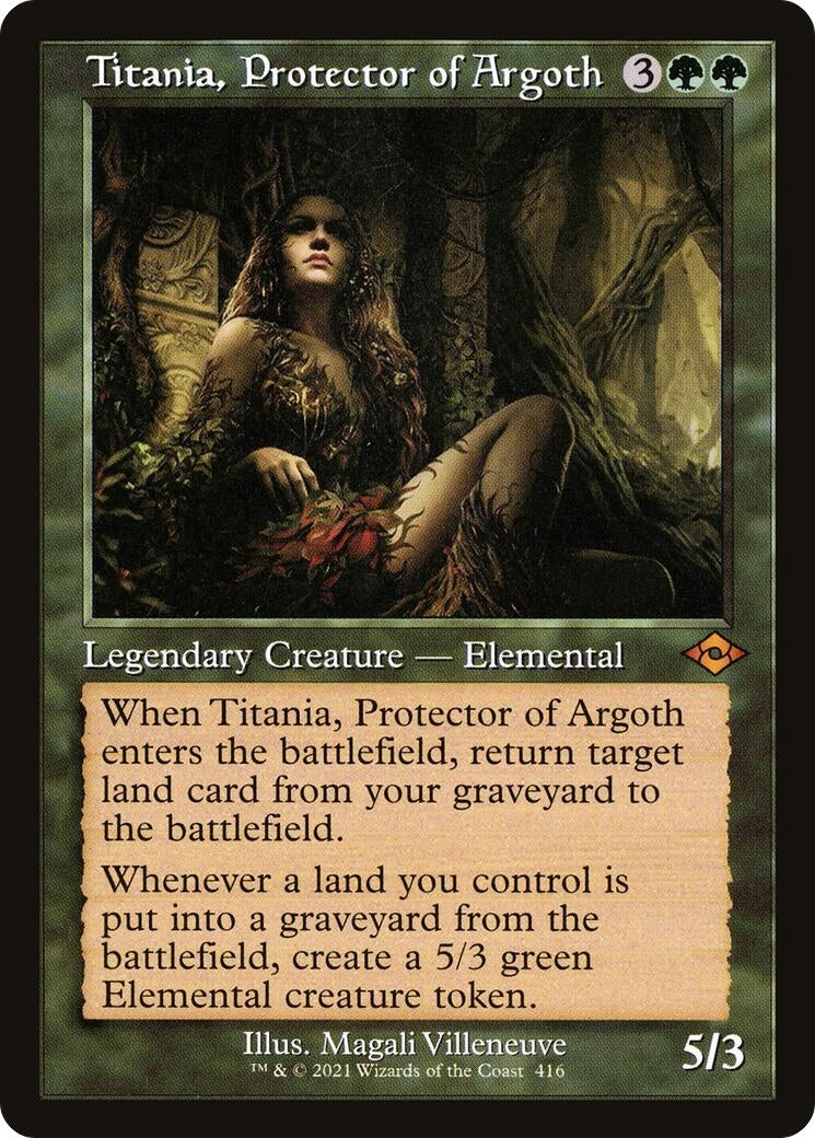 Titania, Protector of Argoth (Retro Frame) (416) (MH2)