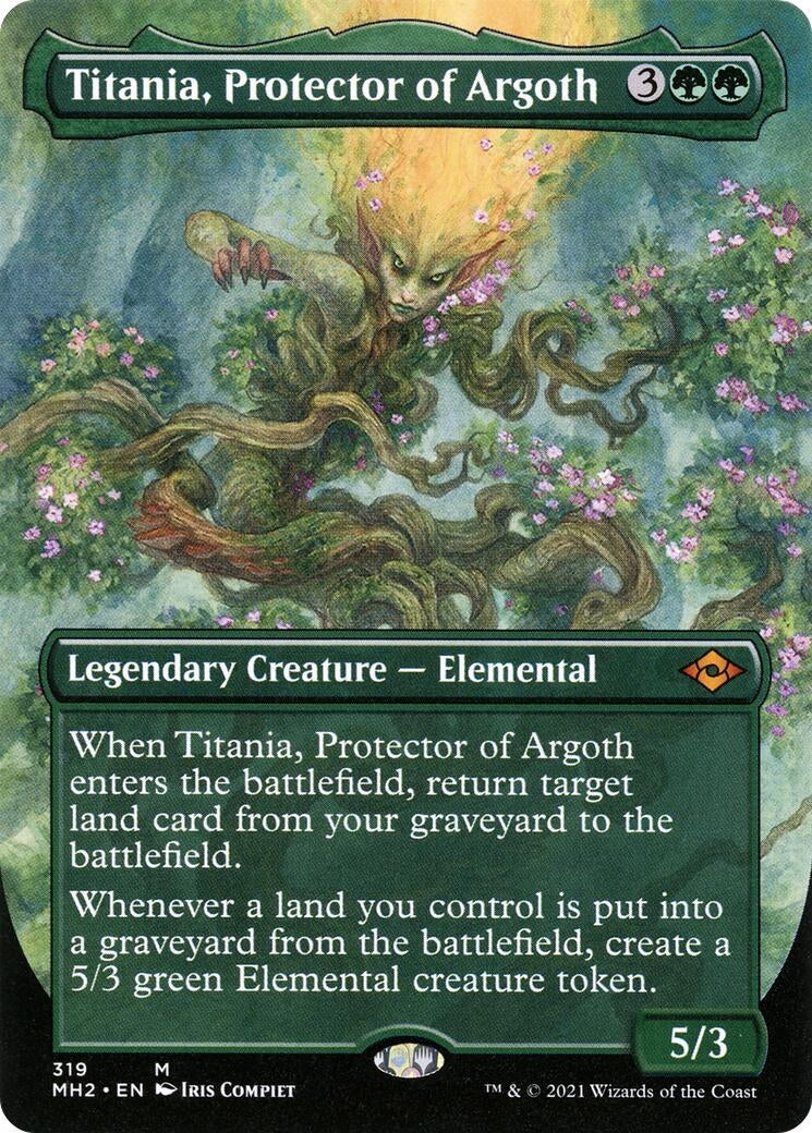 Titania, Protector of Argoth (Borderless) (319) (MH2)