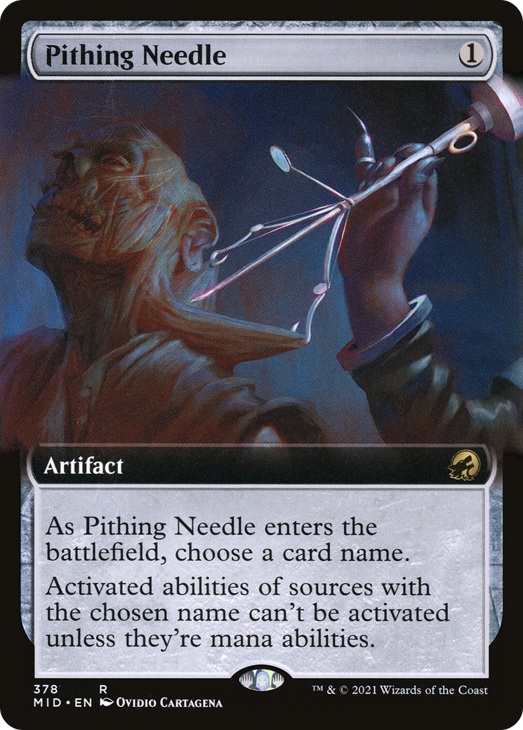 Pithing Needle (Extended Art) [Innistrad: Midnight Hunt]