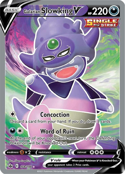 Galarian Slowking V (Full Art) (178/198) (SWSH06)