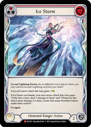 Ice Storm [U-ELE037] (Tales of Aria Unlimited)  Unlimited Rainbow Foil