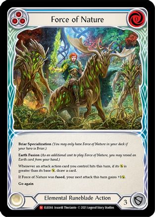 Force of Nature [ELE066] (Tales of Aria)  1st Edition Rainbow Foil