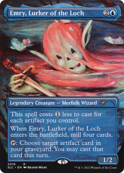 Emry, Lurker of the Loch (Borderless) [Secret Lair 30th Anniversary Countdown Kit]