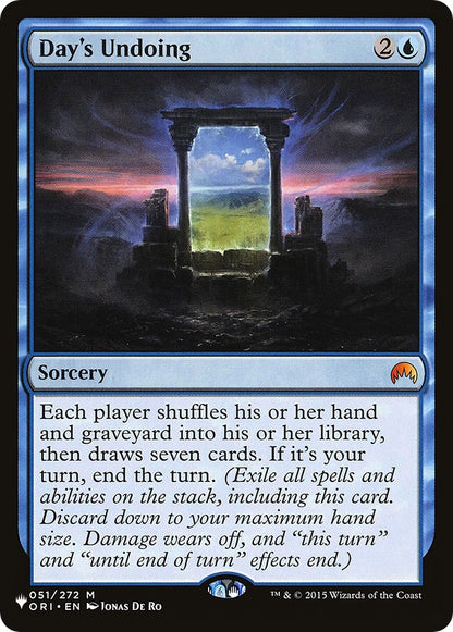 Day's Undoing (051/272) (LIST)