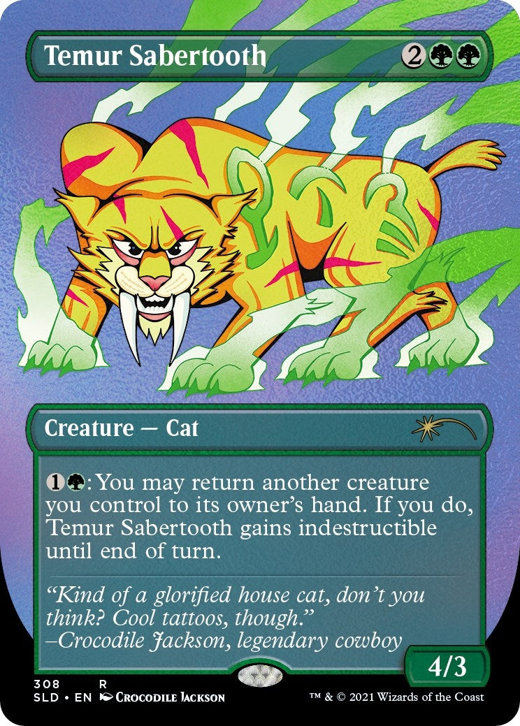 Temur Sabertooth (Foil Etched) (308) (SLD)