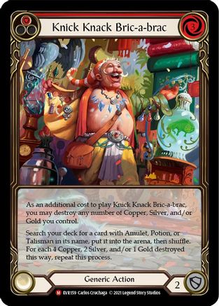 Knick Knack Bric-a-brac [EVR159] (Everfest)  1st Edition Extended Art Rainbow Foil