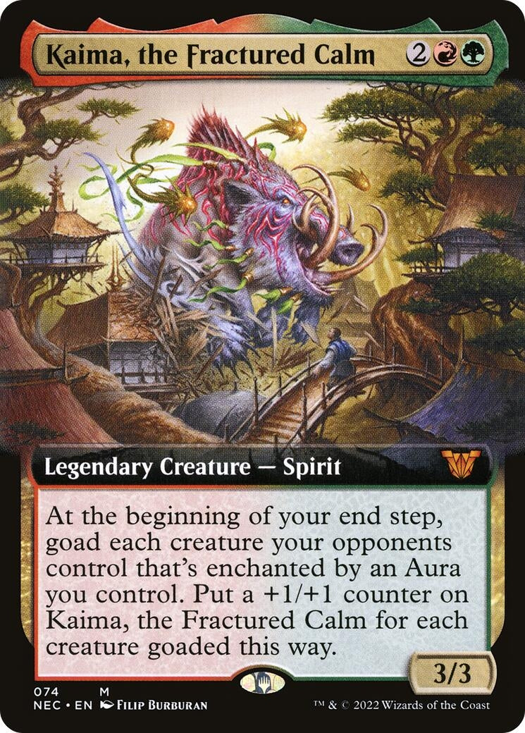 Kaima, the Fractured Calm (Extended Art) (74) (NEC)