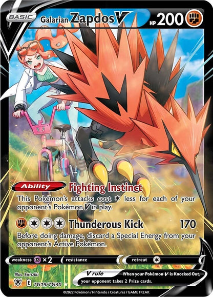 Galarian Zapdos V (TG19/TG30) (SWSH10:TG)