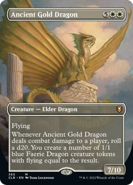 Ancient Gold Dragon (Borderless) (365) (CLB)
