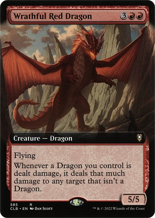 Wrathful Red Dragon (Extended Art) (585) (CLB)