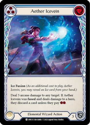 Aether Icevein (Blue) [UPR115] (Uprising)  Rainbow Foil