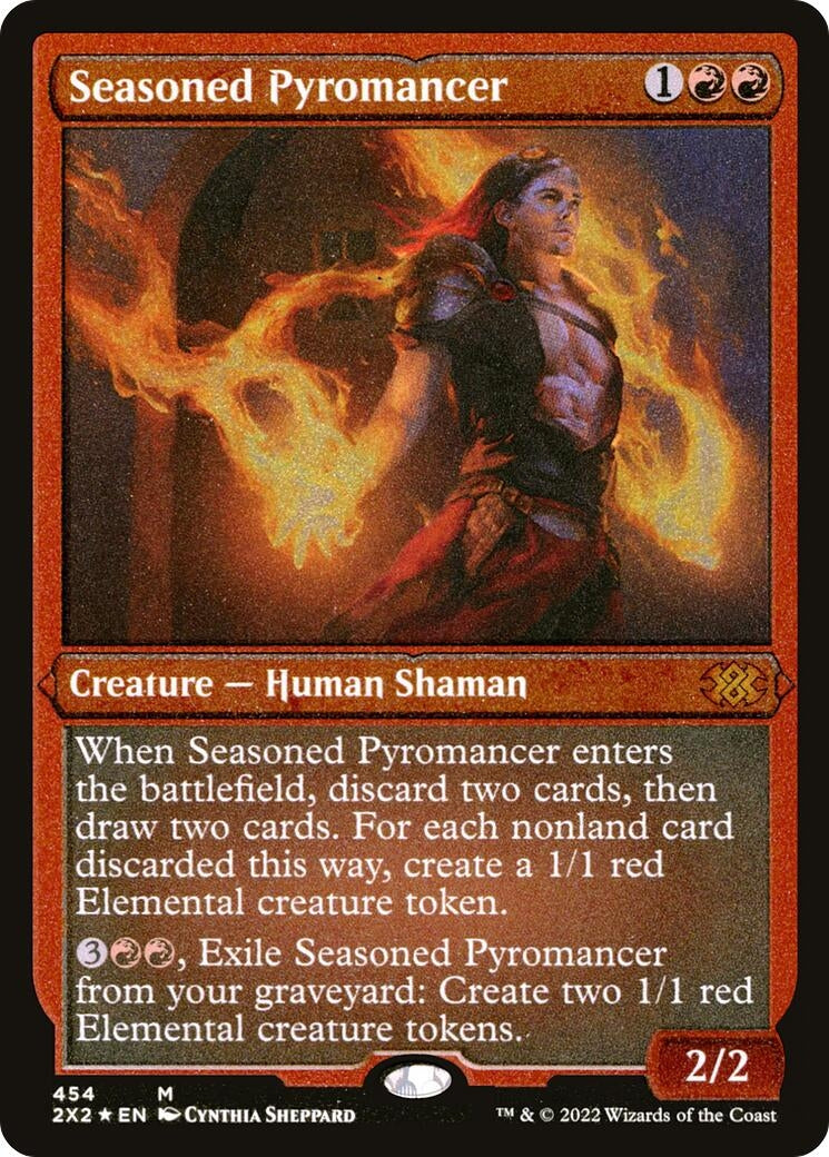 Seasoned Pyromancer (Foil Etched) (454) (2X2)