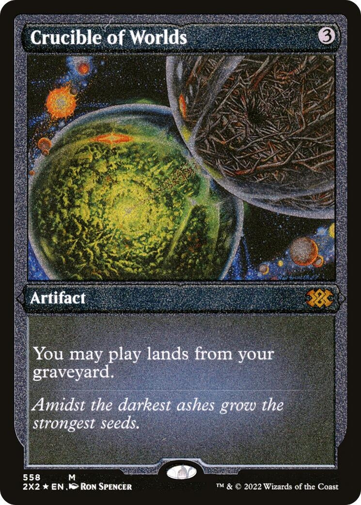 Crucible of Worlds (Foil Etched) (558) (2X2)