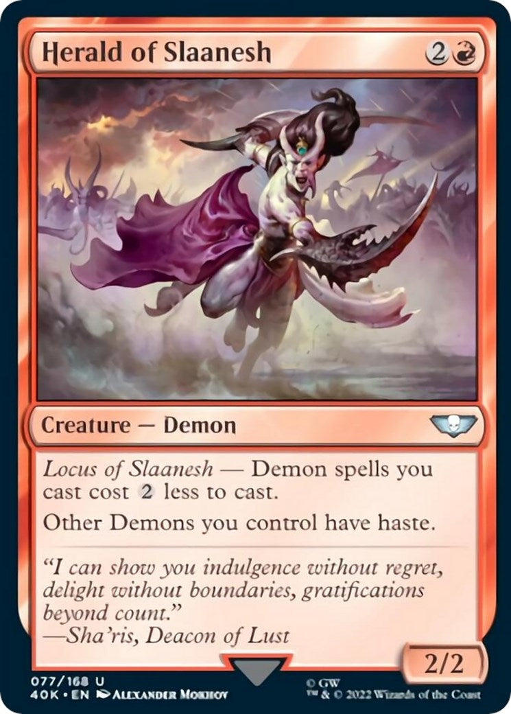 Herald of Slaanesh (Surge Foil) (77) (40K)
