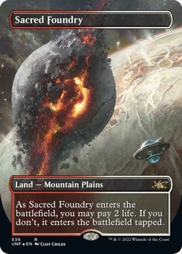Sacred Foundry (Borderless) (Galaxy Foil) (536) (UNF)