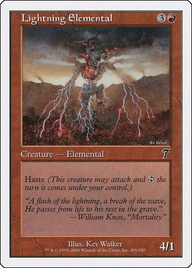 Lightning Elemental (201) (7ED)