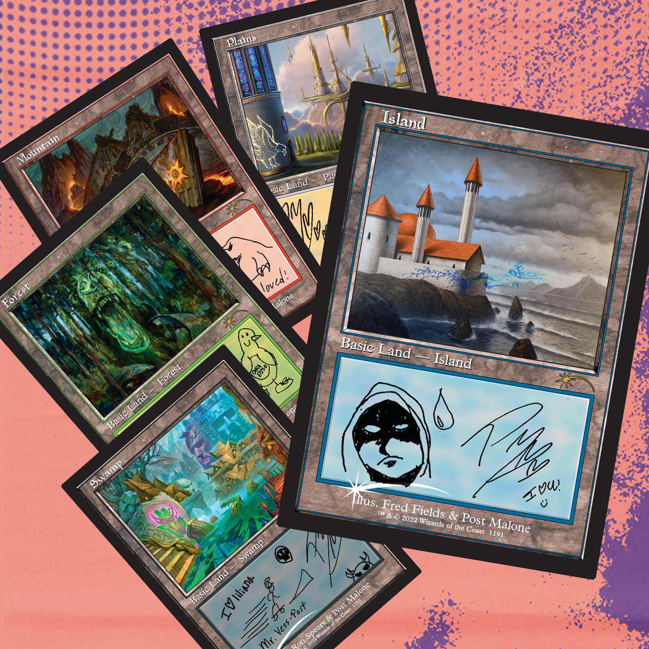 Secret Lair: Drop Series - Secret Lair x Post Malone (The Lands)