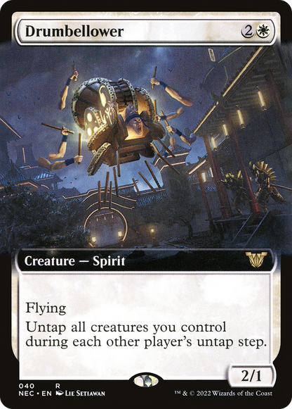 Drumbellower (Extended Art) [Kamigawa: Neon Dynasty Commander]