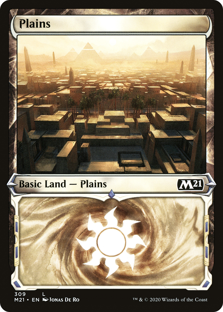 Plains (309) (Showcase) [Core Set 2021]